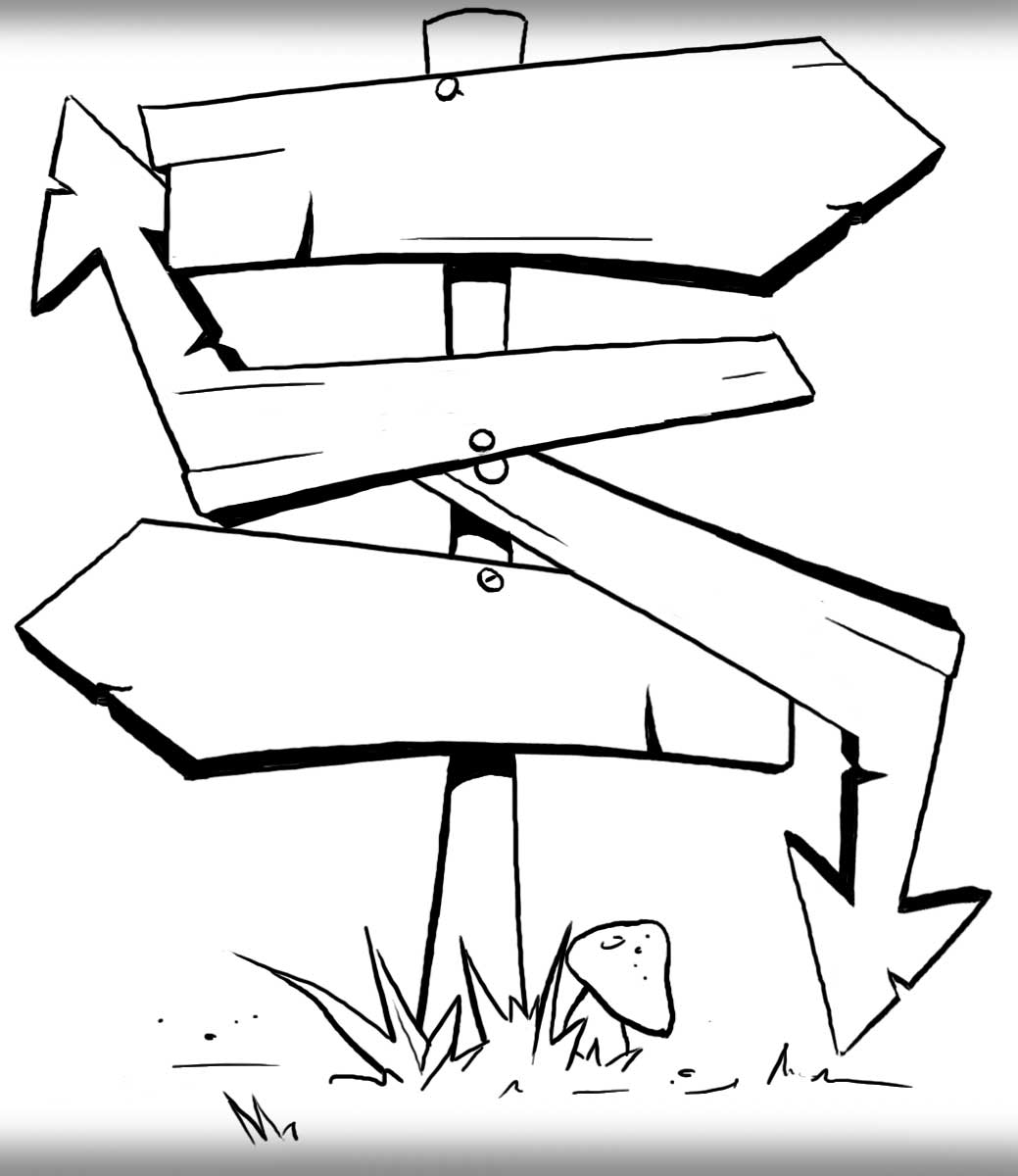 panneau menu site